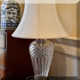 DL04. Belline crystal table lamp. 27”h 